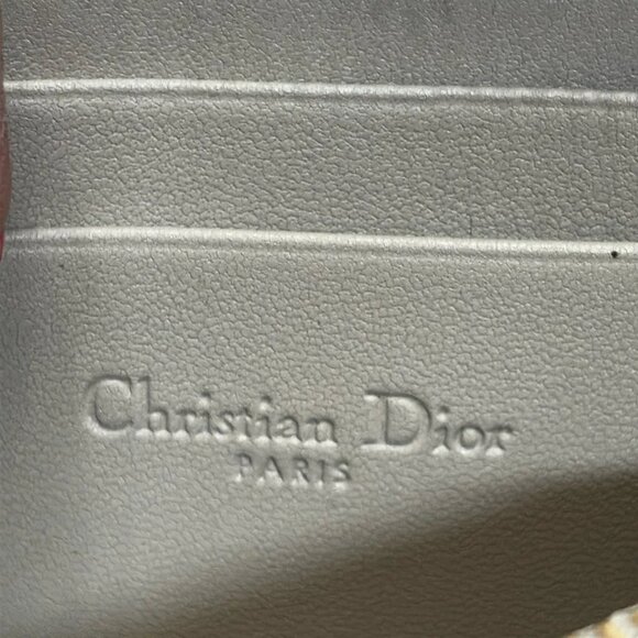 DIOR/ChristianDior Lady Dior - Beige Leather Coin Case 512-072125 - Picture 4 of 4